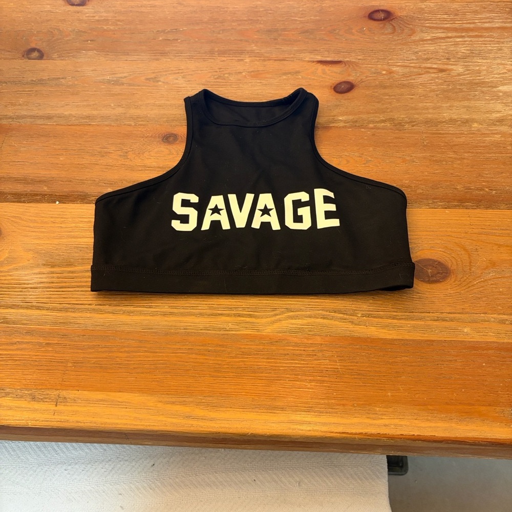 Savage Barbell Black Sports Bra